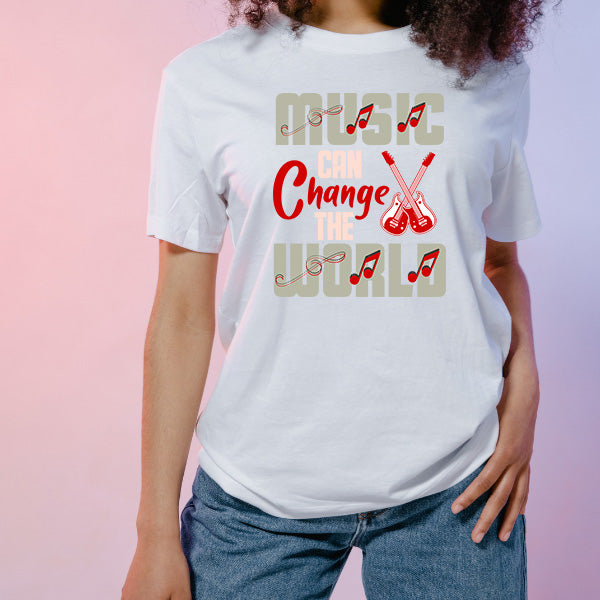 "Music Can Change The World" Unisex T-Shirt - Shop Now