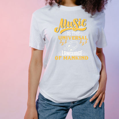 "Music Is The Universal Language" Unisex T-Shirt - Shop Now