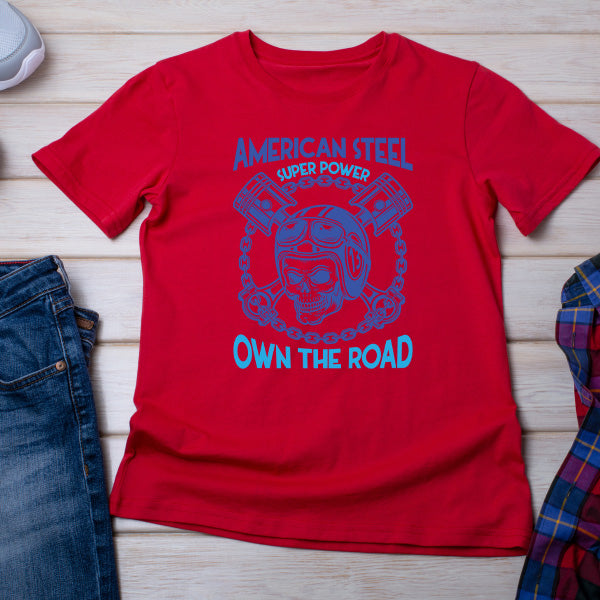 American Steel Unisex T-Shirt | Ideal for Motorcycle Fans