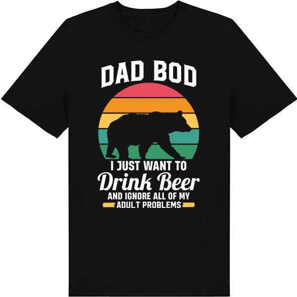 Unisex 'Dad Bod' Beer T-Shirt | Dad's Favorites Collection