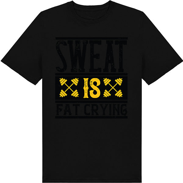 "Sweat Is Fat Crying" Unisex T-Shirt | Equestrian Fitness Tee