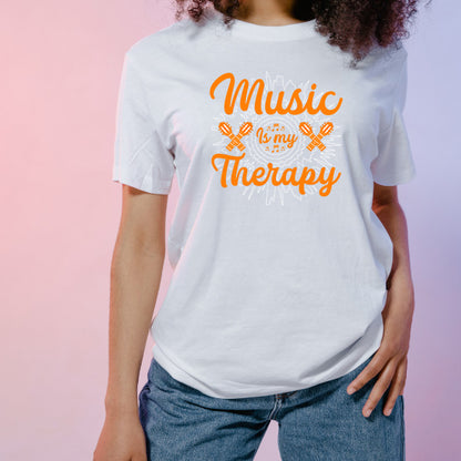 "Music Is My Therapy" Unisex T-Shirt | Ideal for Music Lovers