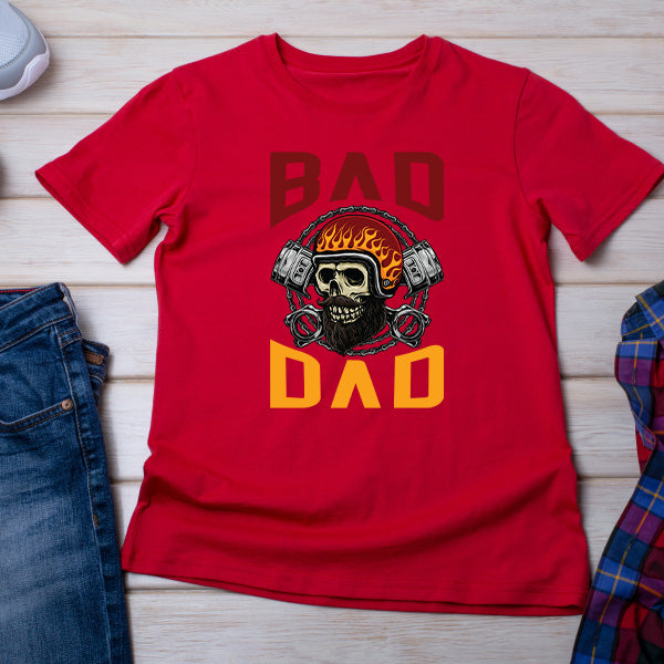 "Bad Dad" Unisex T-Shirt | Ideal for Motorcycle Lovers