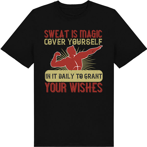 "Sweat Is Magic" Unisex T-Shirt – Motivational Fitness Wear