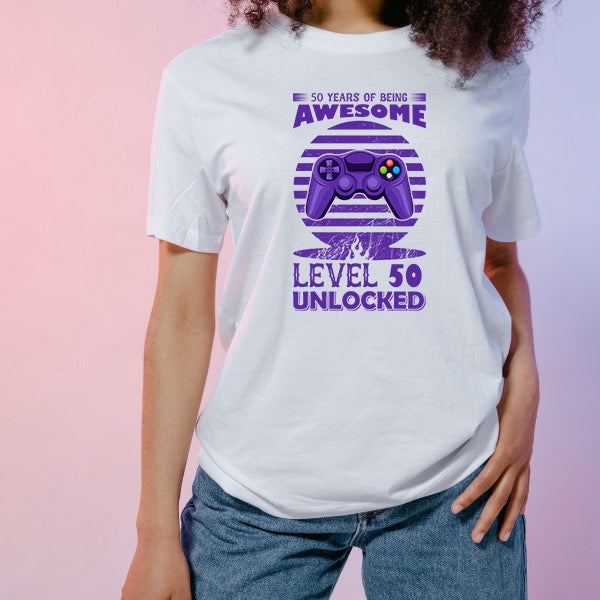 50 Years of Awesome Unisex T-Shirt | Premium Gaming Apparel