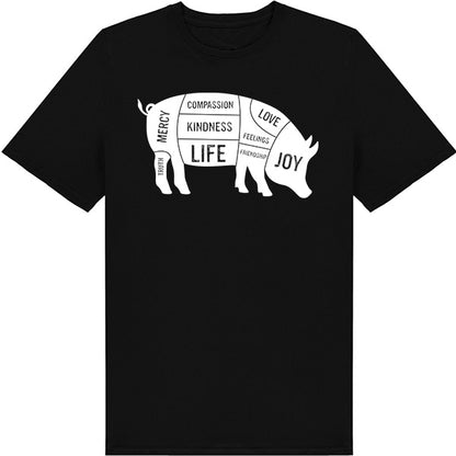 Unisex Vegan Vibes T-Shirt | Equestrian Compassion & Joy