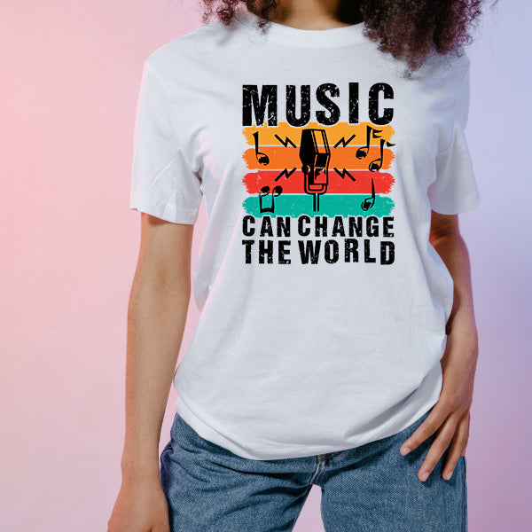 Music Can Change The World V4 T-Shirt | Unisex & Stylish