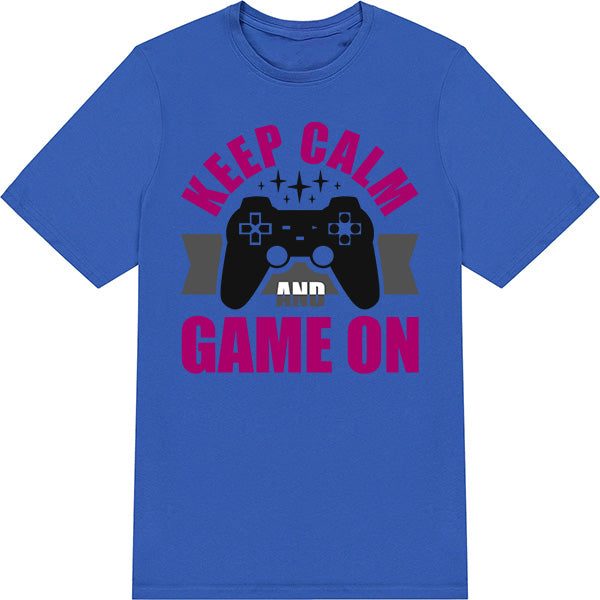 Keep Calm and Game On T-Shirt | Premium Unisex Gaming Tee