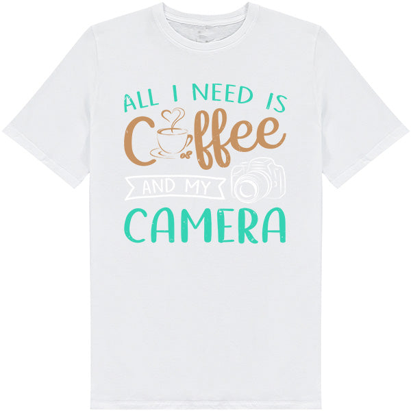 All I Need Is Coffee & My Camera T-Shirt | Equestrian Apparel