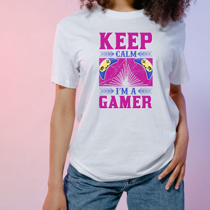 "Keep Calm I'm A Gamer" T-Shirt | Premium Unisex Gaming Tee