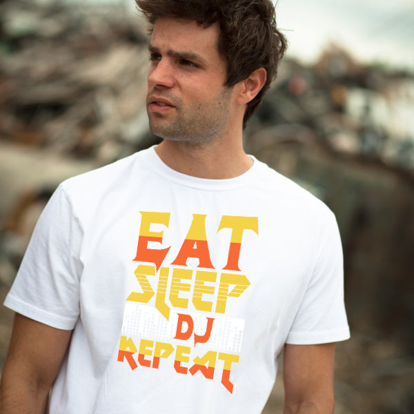 "Eat Sleep DJ Repeat" T-Shirt | Ideal for Music Lovers