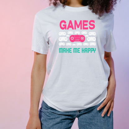 "Games Make Me Happy" Unisex T-Shirt | Premium Equestrian Apparel