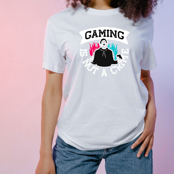 "Gaming Is Not A Crime" T-Shirt | Premium Unisex Apparel