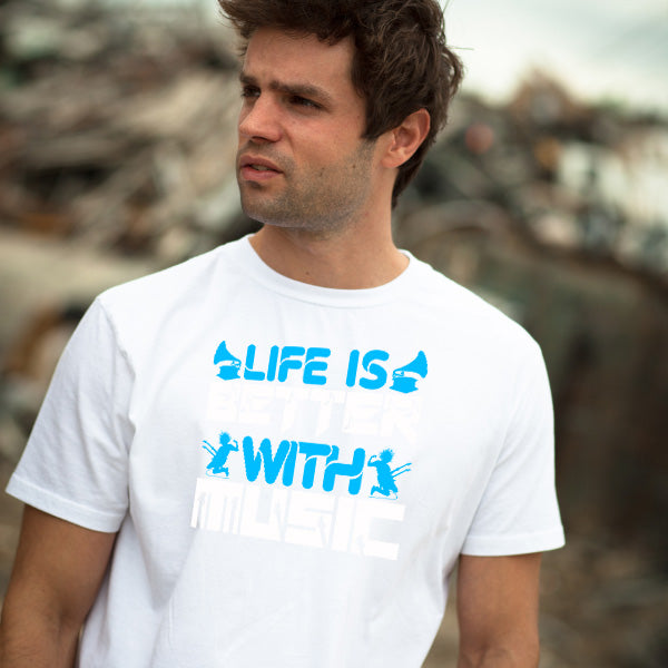 "Life Is Better With Music" T-Shirt | Ideal for Music Lovers