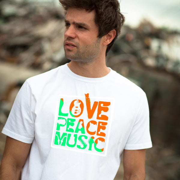 Love Peace Music Unisex T-Shirt | Ideal for Music Lovers