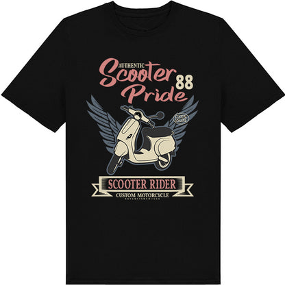 Authentic Scooter Pride Unisex T-Shirt for Bikers