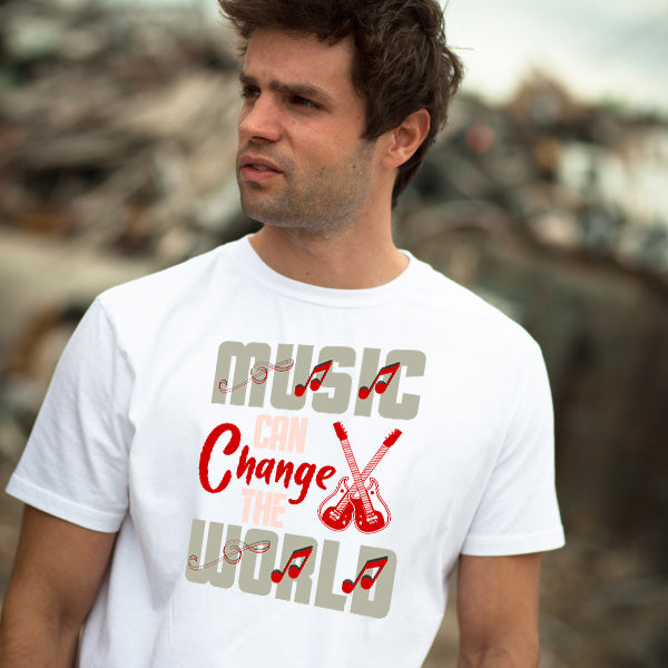 "Music Can Change The World" Unisex T-Shirt - Shop Now