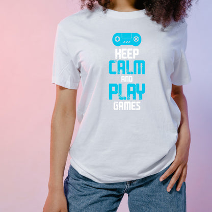 Keep Calm and Play Games T-Shirt | Premium Unisex Apparel