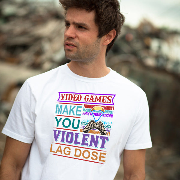 Unisex "Lag Causes Violence" T-Shirt | Premium Gaming Apparel