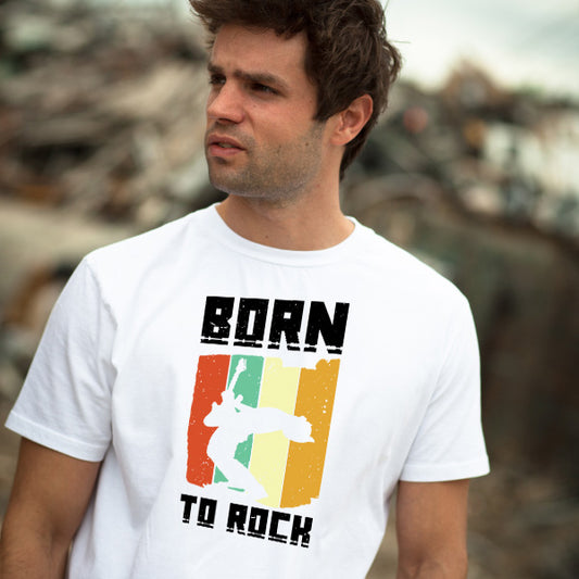 Born To Rock V1 Unisex T-Shirt | Ideal for Music Lovers