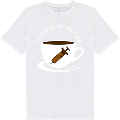 Coffee Is My Vaccine V2 T-Shirt | Ideal for Coffee Lovers