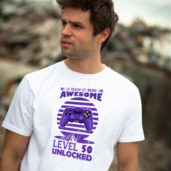 50 Years of Awesome Unisex T-Shirt | Premium Gaming Apparel