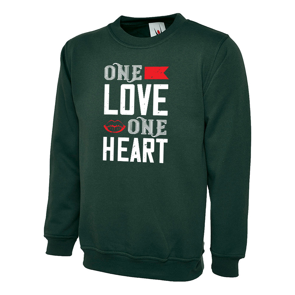 One Love One Heart  Unisex Sweatshirt | Valentine's Day Special