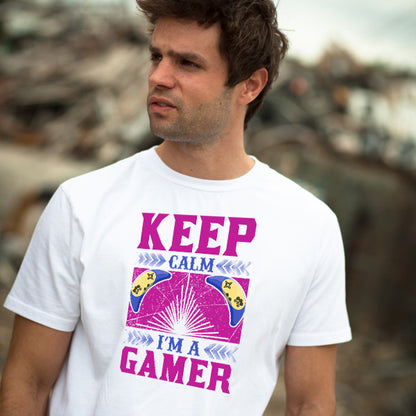 "Keep Calm I'm A Gamer" T-Shirt | Premium Unisex Gaming Tee