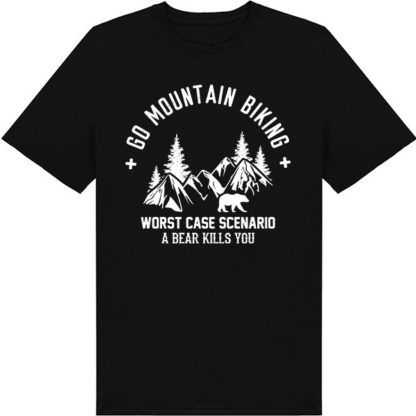 Unisex MTB T-Shirt | 'Worst Case Scenario' | Bicycle Adventures