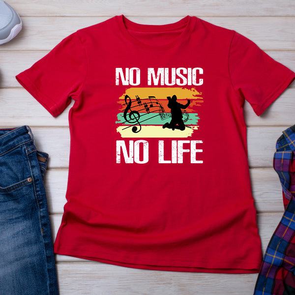 No Music No Life V1 T-Shirt | Ideal for Music Lovers