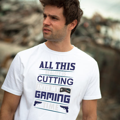 "All This Reality Is Cutting Into My Gaming Time" T-Shirt | Equestrian Apparel