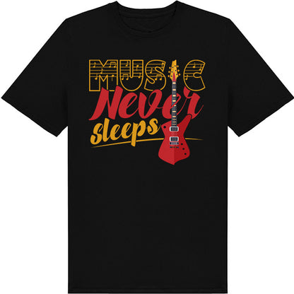 Music Never Sleeps Unisex T-Shirt | Ideal for Music Lovers