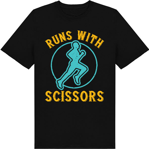 Run With Scissors Unisex T-Shirt | Runner's Edition