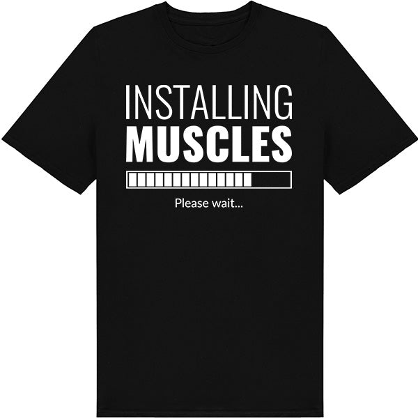 "Installing Muscles" Unisex T-Shirt | Equestrian Gym Wear