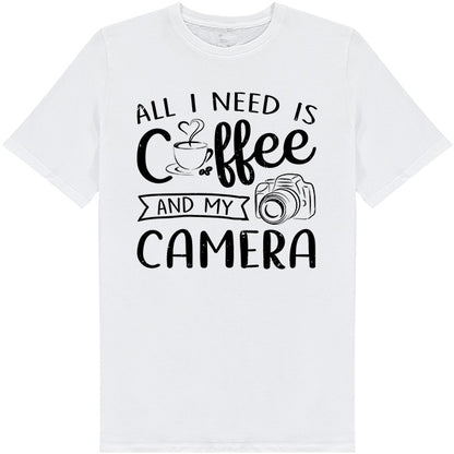 All I Need Is Coffee & My Camera T-Shirt | Equestrian Apparel