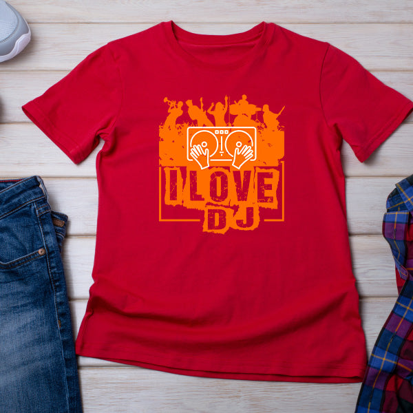 "I Love DJ" Unisex T-Shirt | Equestrian Music Lovers Tee