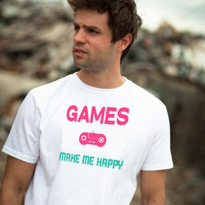 "Games Make Me Happy" Unisex T-Shirt | Premium Equestrian Apparel