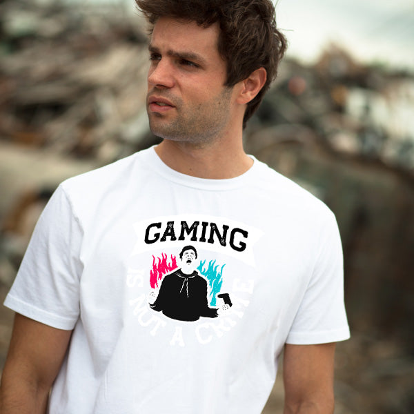 "Gaming Is Not A Crime" T-Shirt | Premium Unisex Apparel