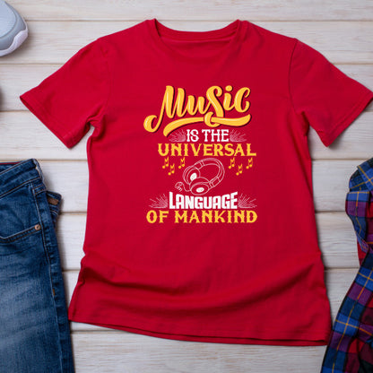 "Music Is The Universal Language" Unisex T-Shirt - Shop Now