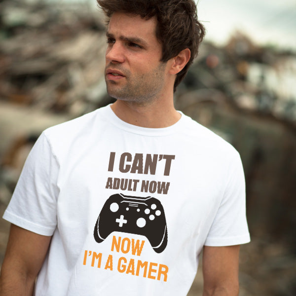 "I Can't Adult Now I'm A Gamer" T-Shirt | Premium Gaming Apparel