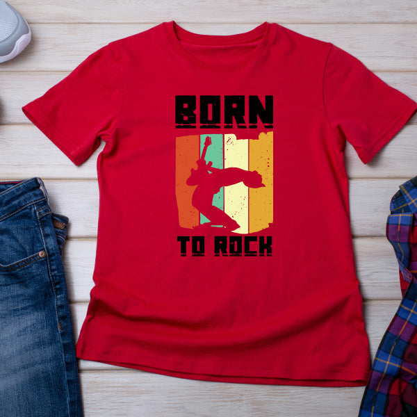 Born To Rock V1 Unisex T-Shirt | Ideal for Music Lovers