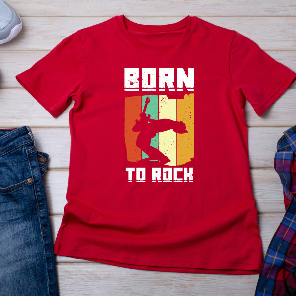 Shop the Born To Rock V2 Unisex T-Shirt | Perfect for Music Enthusiasts