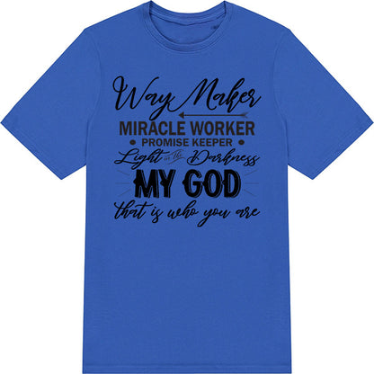 Way Maker Miracle Worker T-Shirt | Christian Equestrian Apparel