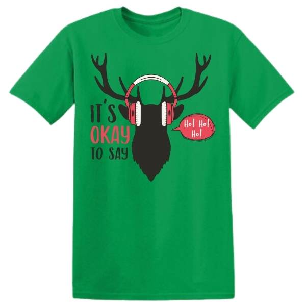 Festive "Ho Ho Ho" Holiday T-Shirt - Perfect for Equestrians